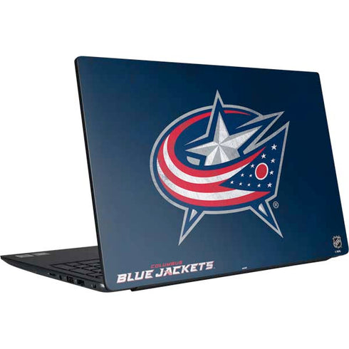 NHL Columbus Blue Jackets Distressed Dell Vostro Skin