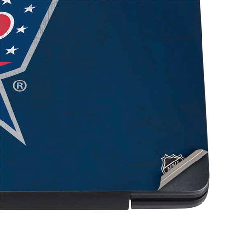 NHL Columbus Blue Jackets Distressed Dell Vostro Skin