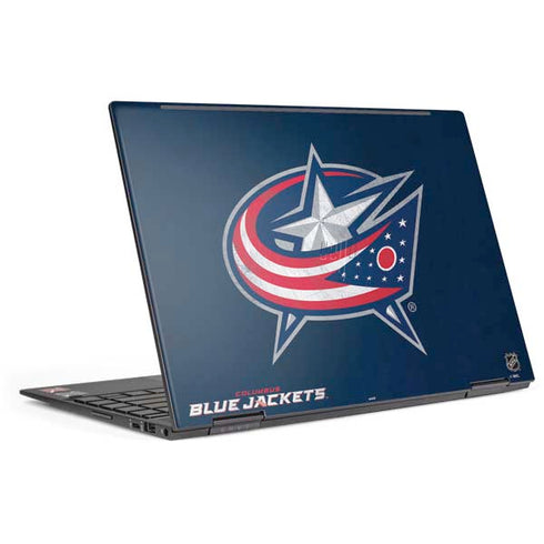 NHL Columbus Blue Jackets Distressed HP Envy Skin