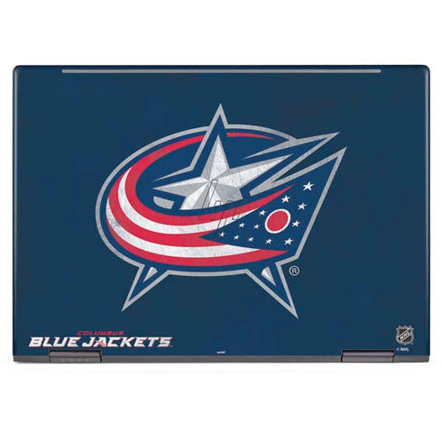 NHL Columbus Blue Jackets Distressed HP Envy Skin