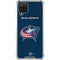 NHL Columbus Blue Jackets Distressed Galaxy A12 Clear Case