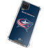 NHL Columbus Blue Jackets Distressed Galaxy A12 Clear Case