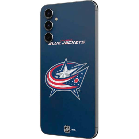NHL Columbus Blue Jackets Distressed Galaxy A14 5G Skin