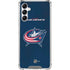 NHL Columbus Blue Jackets Distressed Galaxy A15 5G Clear Case