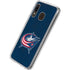 NHL Columbus Blue Jackets Distressed Galaxy A20 Clear Case