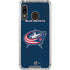 NHL Columbus Blue Jackets Distressed Galaxy A30 Clear Case