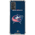 NHL Columbus Blue Jackets Distressed Galaxy A32 5G Clear Case
