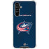 NHL Columbus Blue Jackets Distressed Galaxy A54 5G Clear Case