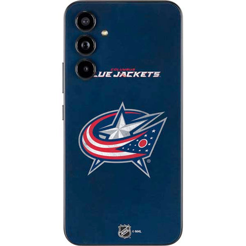 NHL Columbus Blue Jackets Distressed Galaxy A54 5G Skin