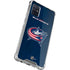 NHL Columbus Blue Jackets Distressed Galaxy A71 5G Clear Case