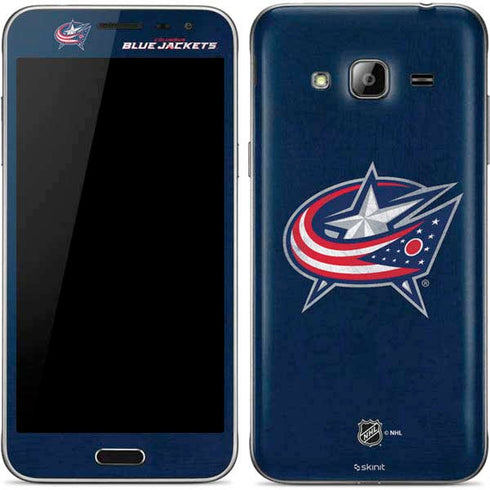 NHL Columbus Blue Jackets Distressed Galaxy J3 Skin