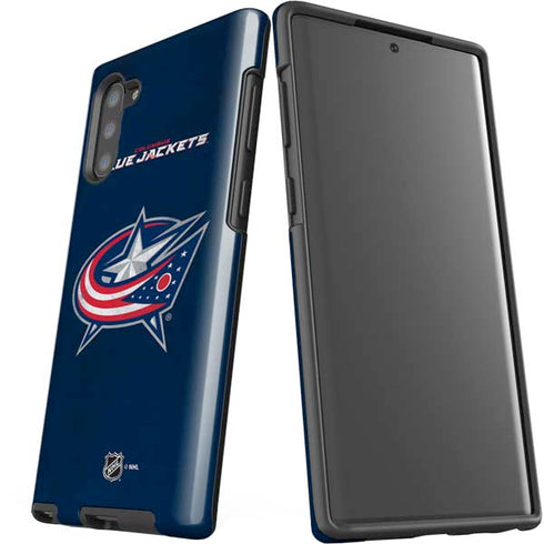 NHL Columbus Blue Jackets Distressed Galaxy Note 10 Pro Case