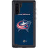 NHL Columbus Blue Jackets Distressed Galaxy Note 10 Waterproof Case