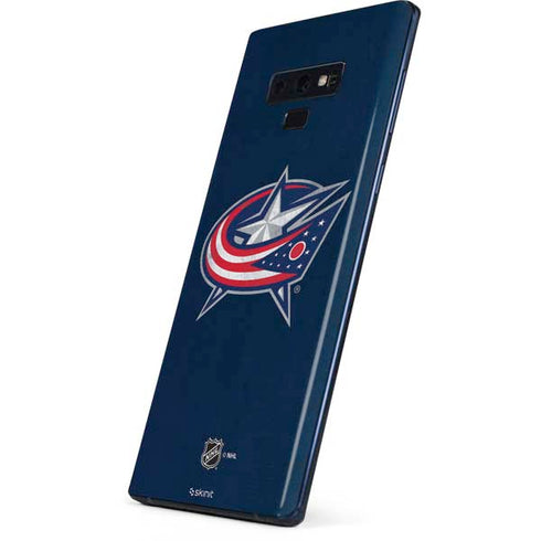NHL Columbus Blue Jackets Distressed Galaxy Note 9 Skin