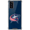 NHL Columbus Blue Jackets Distressed Galaxy Note20 5G Clear Case