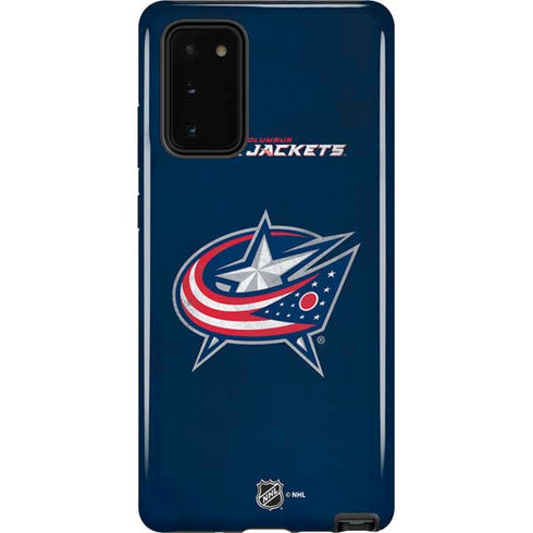 NHL Columbus Blue Jackets Distressed Galaxy Note20 5G Pro Case