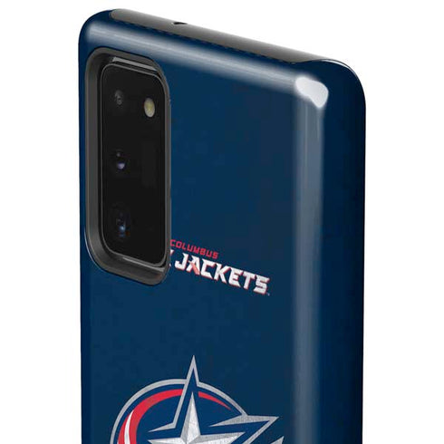 NHL Columbus Blue Jackets Distressed Galaxy Note20 5G Pro Case
