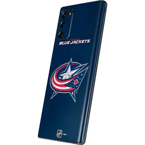 NHL Columbus Blue Jackets Distressed Galaxy Note20 5G Skin