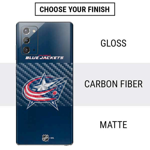 NHL Columbus Blue Jackets Distressed Galaxy Note20 5G Skin