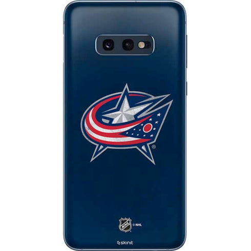 NHL Columbus Blue Jackets Distressed Galaxy S10e Skin