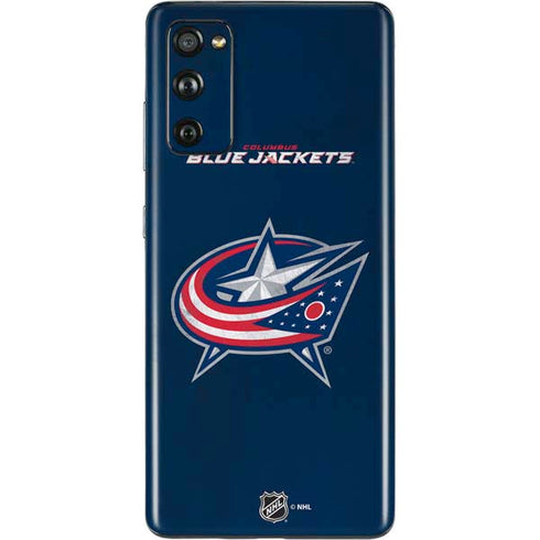 NHL Columbus Blue Jackets Distressed Galaxy S20 Fan Edition Skin
