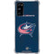 NHL Columbus Blue Jackets Distressed Galaxy S20 FE Clear Case