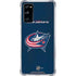 NHL Columbus Blue Jackets Distressed Galaxy S20 FE Clear Case