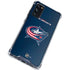 NHL Columbus Blue Jackets Distressed Galaxy S20 FE Clear Case