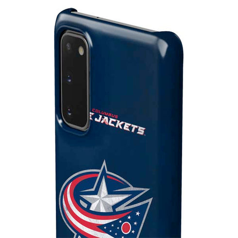 NHL Columbus Blue Jackets Distressed Galaxy S20 Lite Case