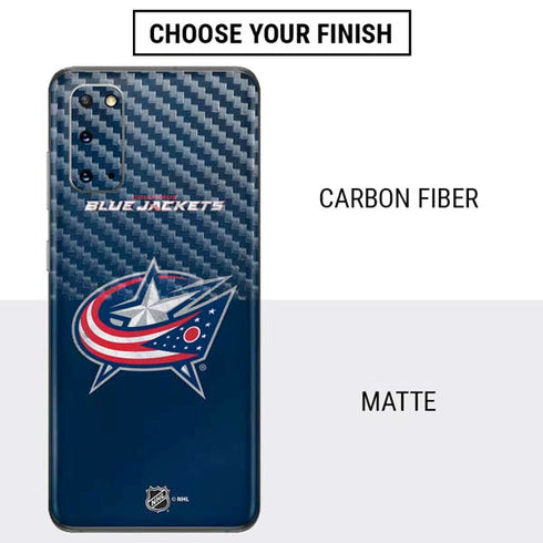 NHL Columbus Blue Jackets Distressed Galaxy S20 Skin