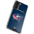 NHL Columbus Blue Jackets Distressed Galaxy S21 FE Clear Case