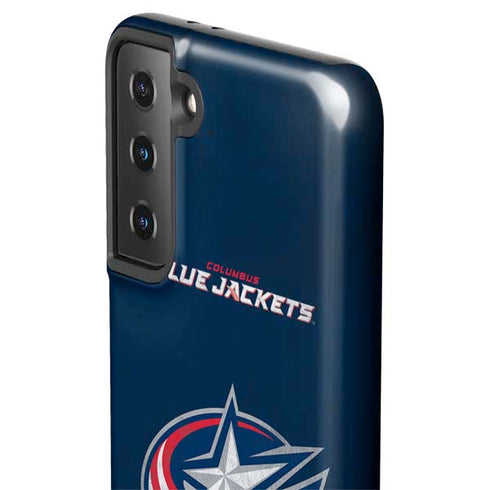 NHL Columbus Blue Jackets Distressed Galaxy S21 Plus 5G Pro Case