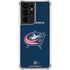 NHL Columbus Blue Jackets Distressed Galaxy S21 Ultra 5G Clear Case