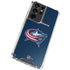 NHL Columbus Blue Jackets Distressed Galaxy S21 Ultra 5G Clear Case