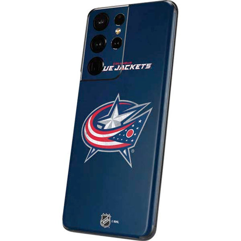 NHL Columbus Blue Jackets Distressed Galaxy S21 Ultra 5G Skin
