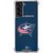 NHL Columbus Blue Jackets Distressed Galaxy S22 Clear Case