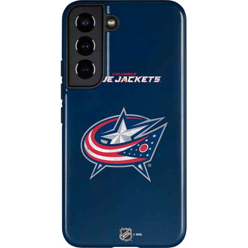NHL Columbus Blue Jackets Distressed Galaxy S22 Pro Case