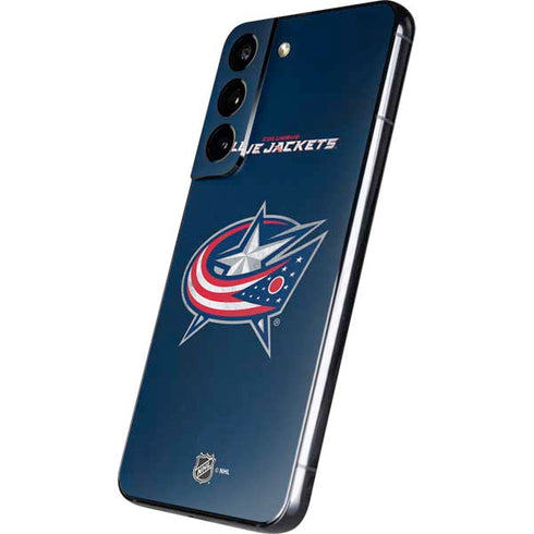 NHL Columbus Blue Jackets Distressed Galaxy S22 Skin