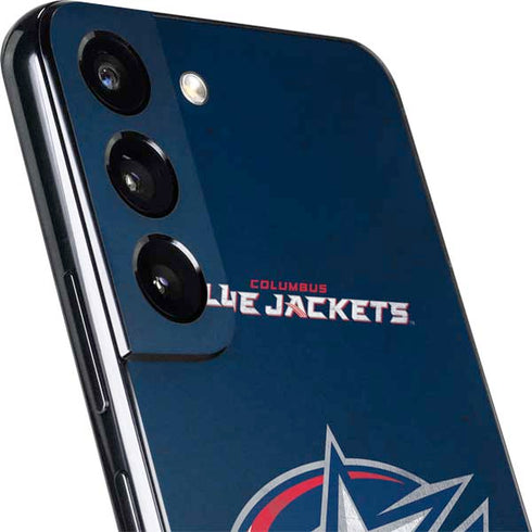 NHL Columbus Blue Jackets Distressed Galaxy S22 Skin
