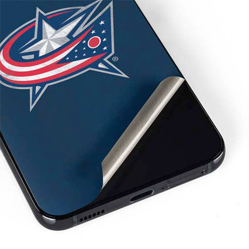 NHL Columbus Blue Jackets Distressed Galaxy S22 Skin