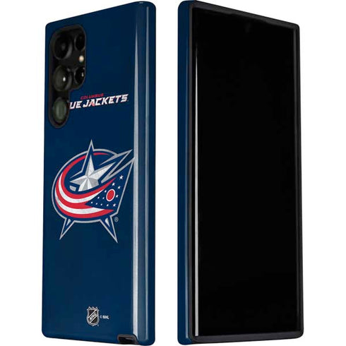 NHL Columbus Blue Jackets Distressed Galaxy S22 Ultra Pro Case