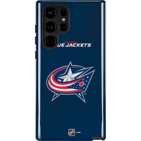 NHL Columbus Blue Jackets Distressed Galaxy S22 Ultra Pro Case