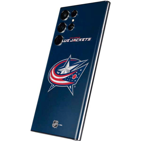 NHL Columbus Blue Jackets Distressed Galaxy S22 Ultra Skin