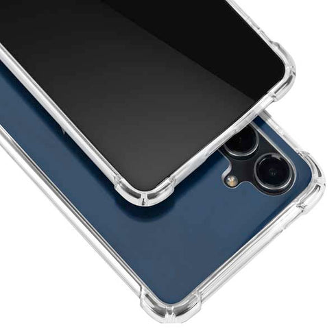 NHL Columbus Blue Jackets Distressed Galaxy S23 FE Clear Case
