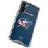 NHL Columbus Blue Jackets Distressed Galaxy S23 Plus Clear Case