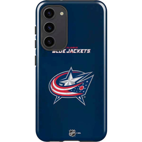 NHL Columbus Blue Jackets Distressed Galaxy S23 Plus Pro Case