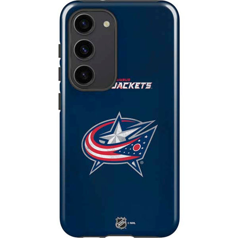 NHL Columbus Blue Jackets Distressed Galaxy S23 Pro Case