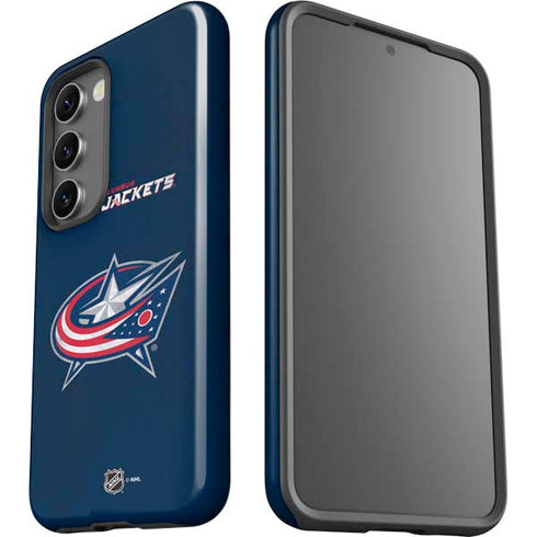 NHL Columbus Blue Jackets Distressed Galaxy S23 Pro Case