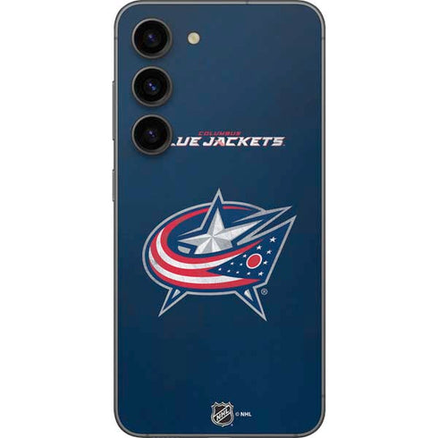 NHL Columbus Blue Jackets Distressed Galaxy S23 Skin