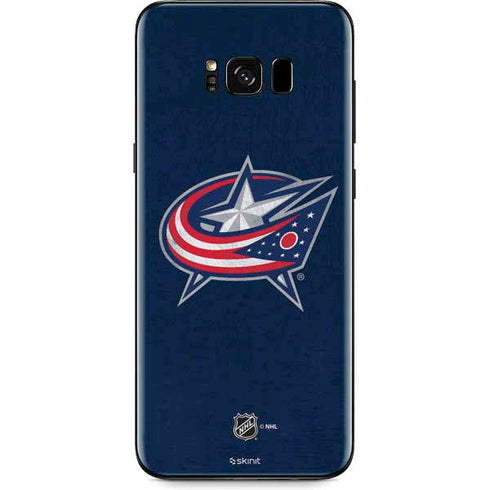 NHL Columbus Blue Jackets Distressed Galaxy S8 Plus Skin